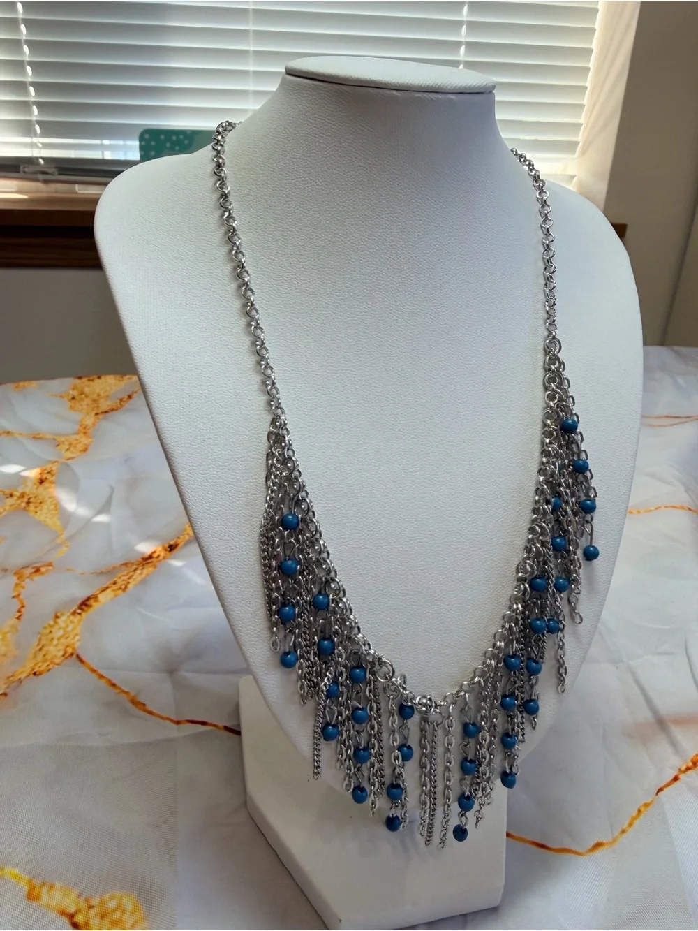 Hideaway Blue Necklace and Earring set NWT!
